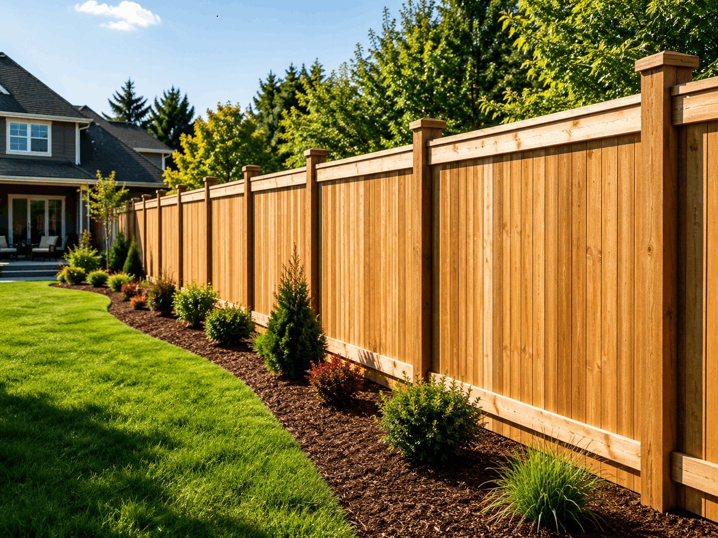 Fence installation example