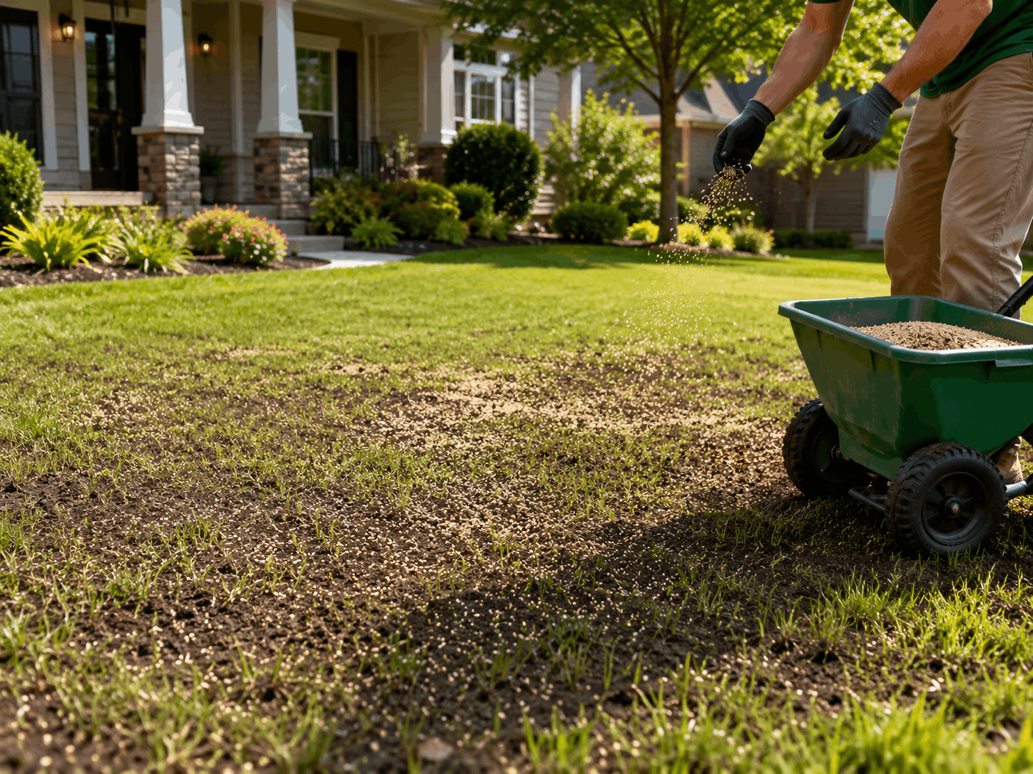 Grass seeding example