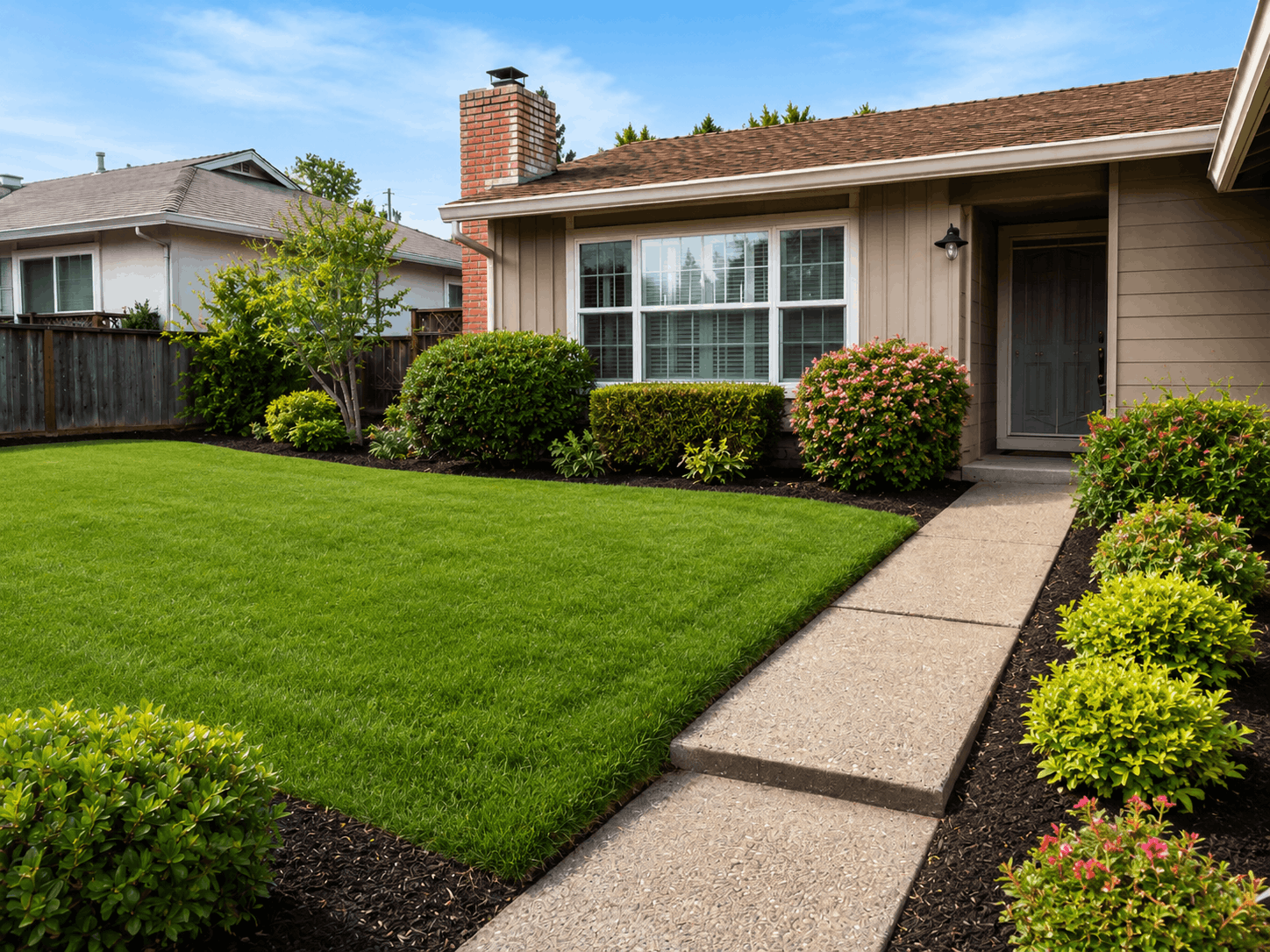 After lawn refresh example